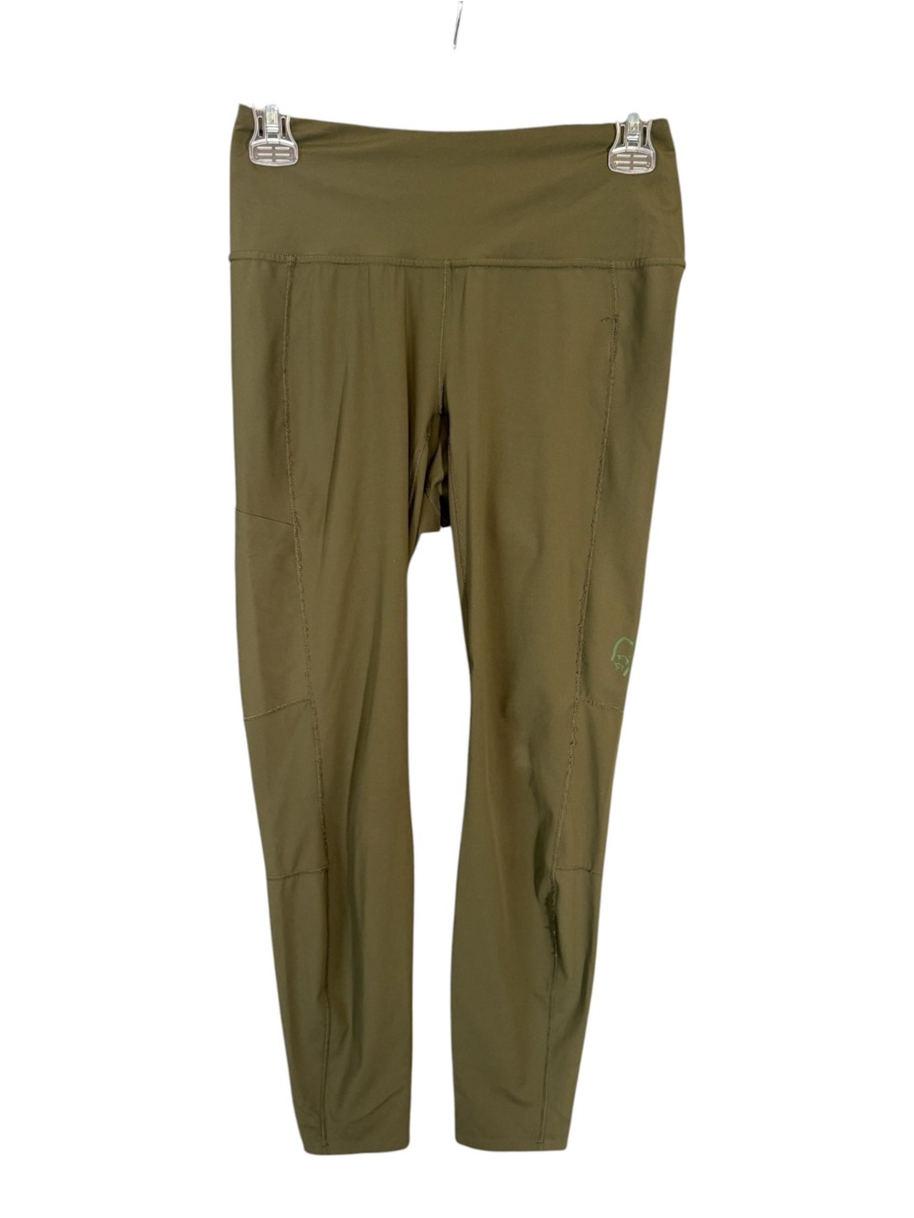 Norrona Women's Tights in Olive Night Leg Side Pocket Gym Outdoors S